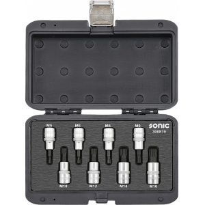 8-OS. 1 / 2" 12-TÄHIK XZN PADRUNOTSIKUTE KOMPL. M5-M16 SONIC