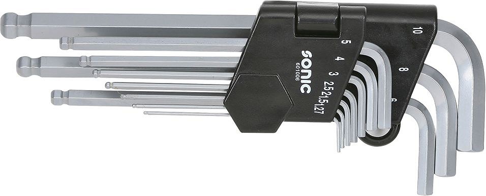 10-OS L-KUUSKANTVÕTMETE KOMPL. 1.27-10MM SONIC