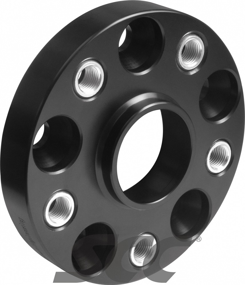 DISTANTSPLAADID 2TK (SPACER) 20MM. 5X112 (66.7) (BMW / MIN) 14X1.25 POLTIDEGA KINNITUS. MUST