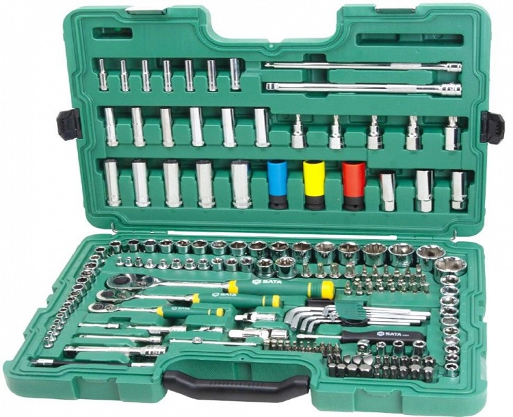 180-OS. 1 / 2-3 / 8"-1 / 4" TÖÖRIISTAKOMPLEKT 6-32MM SATA