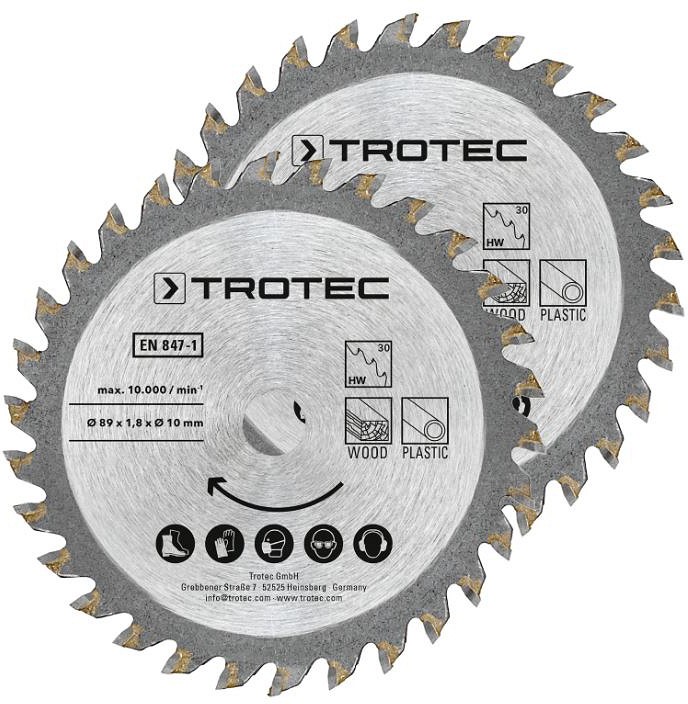 SAEKETAS 89X10X1.8MM HW30 PUIDULE / PLASTIKULE 2TK TROTEC