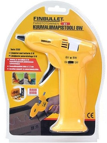 LIIMIPÜSTOL 8W 7.2MM PATAREITOITEL 4XAA M+
