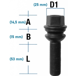 POLT PK14X1.50 / 53 / 19 (PK / R14. P83. CH19). MUST. KOONUSSEIBIGA