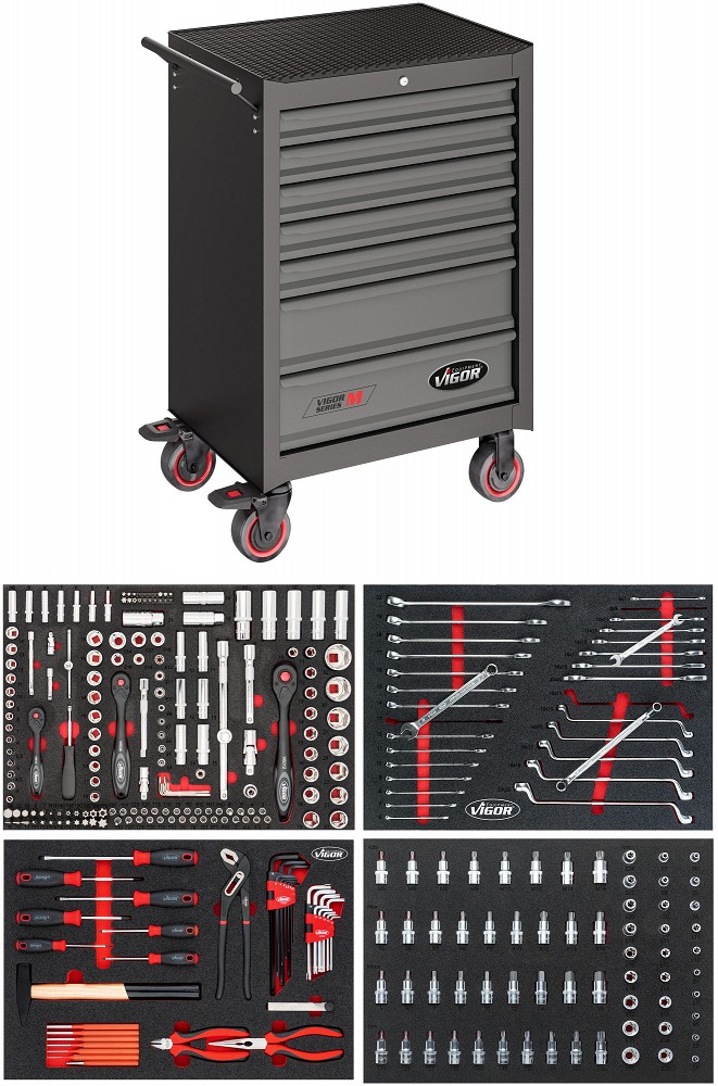 320-OS. TÖÖRIISTAKÄRU TÖÖRIISTADEGA "SERIES M" H1016MM ERGONOMIC VIGOR