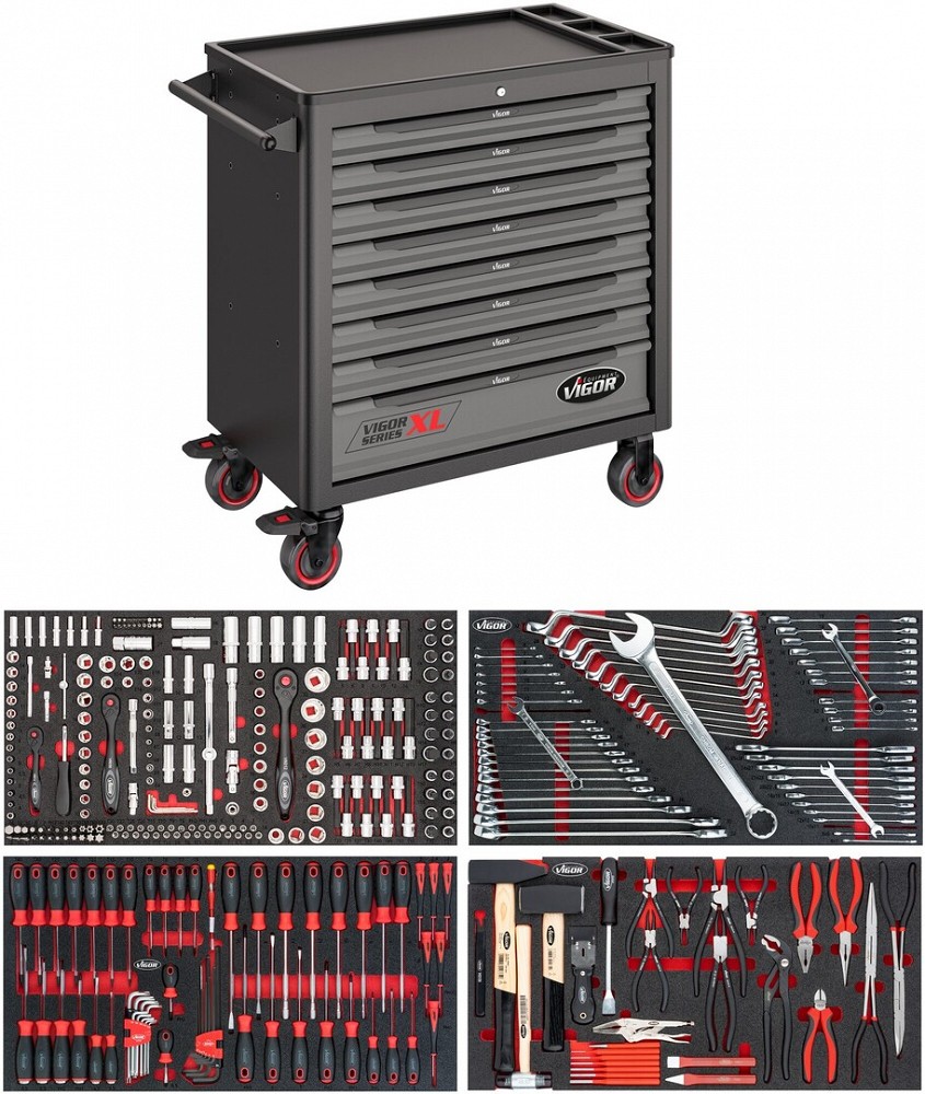 375-OS. TÖÖRIISTAKÄRU TÖÖRIISTADEGA "SERIES XL" H1002MM ERGONOMIC VIGOR