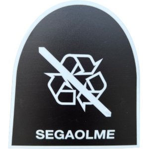 KLEEBIS KONTEINERILE "SEGAOLME" HALL 20X20 CM JNK